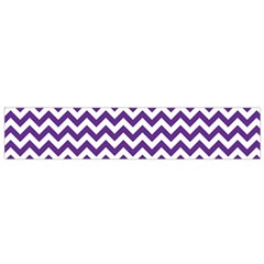 Royal Purple & White Zigzag Pattern Flano Scarf (small)