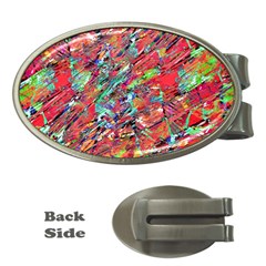 Expressive Abstract Grunge Money Clips (oval) 