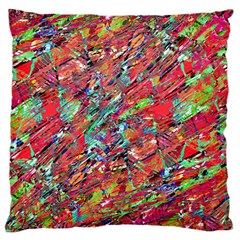Expressive Abstract Grunge Standard Flano Cushion Case (one Side)