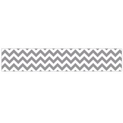 Medium Grey & White Zigzag Pattern Flano Scarf (large) by Zandiepants