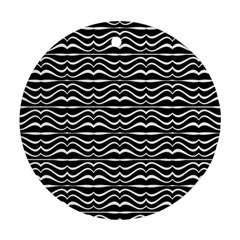 Modern Zebra Pattern Ornament (round) 