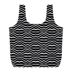 Modern Zebra Pattern Full Print Recycle Bags (l) 