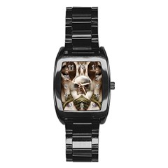 Skull Magic Stainless Steel Barrel Watch by icarusismartdesigns