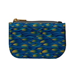 Blue Waves Mini Coin Purses by FunkyPatterns