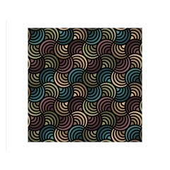 Glowing Abstract Double Sided Flano Blanket (small)  by FunkyPatterns