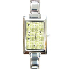 Pastel Green Rectangle Italian Charm Watch by FunkyPatterns