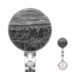 Ecuador Landscape Scene At Andes Range Stainless Steel Nurses Watch by dflcprints