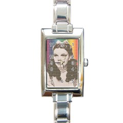 Over The Rainbow Rectangle Italian Charm Watch by cocksoupart