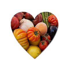 Heirloom Tomatoes Heart Magnet by MichaelMoriartyPhotography