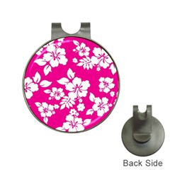 Pink Hawaiian Hat Clips With Golf Markers by AlohaStore