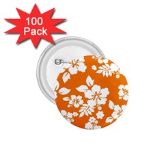 Orange Hawaiian 1 75  Buttons (100 Pack)  by AlohaStore