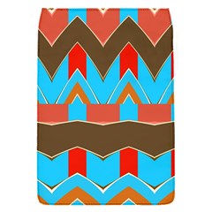 Blue Brown Chevrons                                                                       			removable Flap Cover (s) by LalyLauraFLM