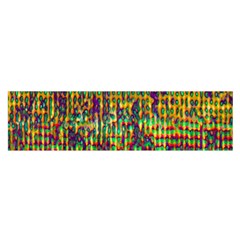 Multicolored Digital Grunge Print Satin Scarf (oblong) by dflcprints