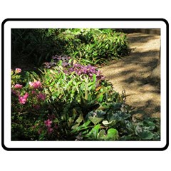 Shadowed Ground Cover Double Sided Fleece Blanket (medium)  by ArtsFolly