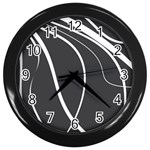 Black and white elegant design Wall Clocks (Black)