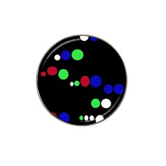 Colorful Dots Hat Clip Ball Marker (4 Pack) by Valentinaart