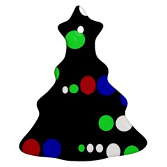 Colorful Dots Christmas Tree Ornament (2 Sides) by Valentinaart