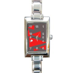 Decorative Abstraction Rectangle Italian Charm Watch by Valentinaart