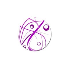 Purple Elegant Design Golf Ball Marker by Valentinaart