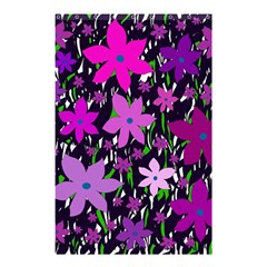 Purple Fowers Shower Curtain 48  X 72  (small)  by Valentinaart