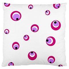 Purple Eyes Standard Flano Cushion Case (one Side) by Valentinaart