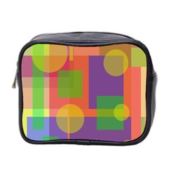 Colorful Geometrical Design Mini Toiletries Bag 2-side by Valentinaart