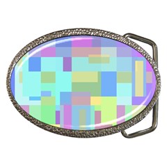 Pastel Geometrical Desing Belt Buckles by Valentinaart