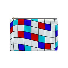 Colorful Cubes  Cosmetic Bag (medium)  by Valentinaart