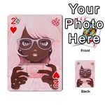 Gamergirl 3 P Playing Cards 54 Designs  Front - Heart2