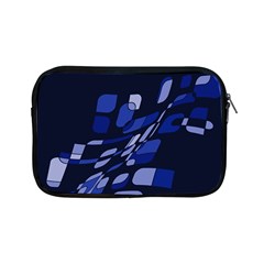 Blue Abstraction Apple Ipad Mini Zipper Cases by Valentinaart
