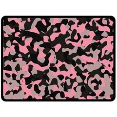 Kitty Camo Fleece Blanket (large)  by TRENDYcouture