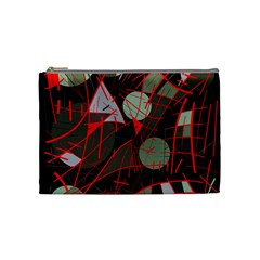 Artistic Abstraction Cosmetic Bag (medium)  by Valentinaart
