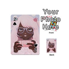 Gamergirl 3 Playing Cards 54 (mini)  by kaoruhasegawa