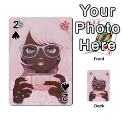 Gamergirl 3 P Playing Cards 54 Designs  by kaoruhasegawa
