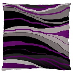 Purple And Gray Decorative Design Standard Flano Cushion Case (two Sides) by Valentinaart