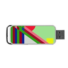 Decorative Abstraction Portable Usb Flash (one Side) by Valentinaart