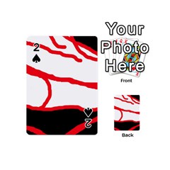 Red, Black And White Design Playing Cards 54 (mini)  by Valentinaart