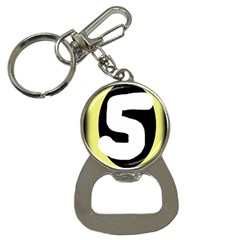 Number Five Bottle Opener Key Chains by Valentinaart