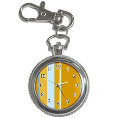 Yellow Elegant Lines Key Chain Watches by Valentinaart