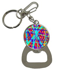Colorful Pattern Bottle Opener Key Chains by Valentinaart
