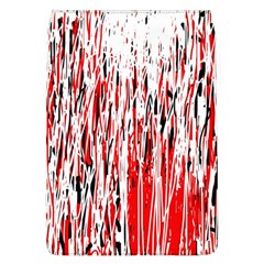 Red, Black And White Pattern Flap Covers (l)  by Valentinaart