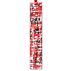 Red, White And Black Pattern Large Book Marks by Valentinaart