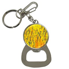 Yellow Pattern Bottle Opener Key Chains by Valentinaart