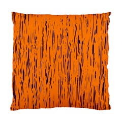 Orange Pattern Standard Cushion Case (two Sides) by Valentinaart