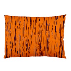 Orange Pattern Pillow Case (two Sides) by Valentinaart