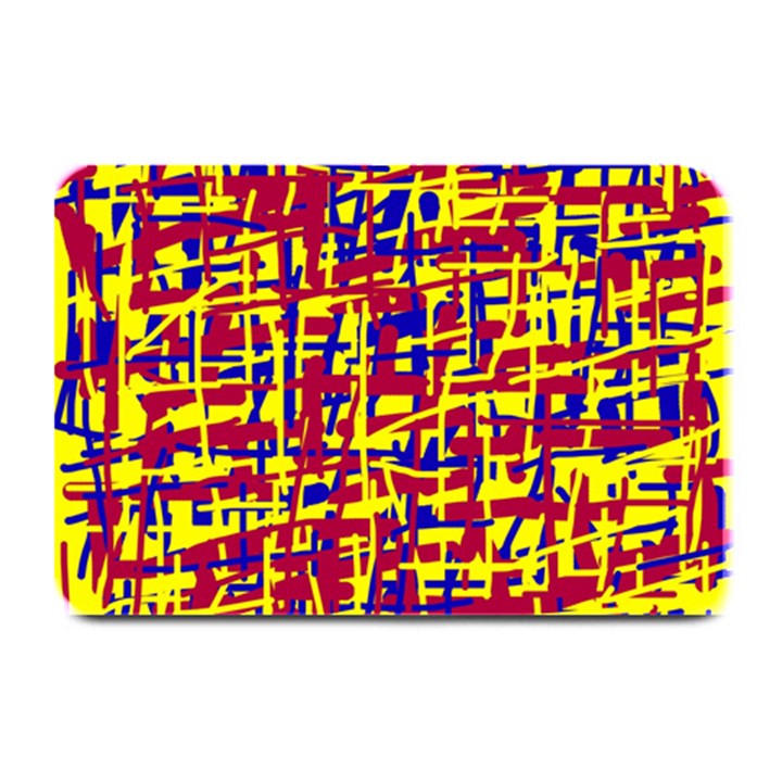 Red, yellow and blue pattern Plate Mats