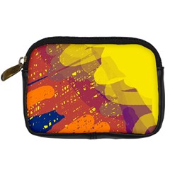 Colorful Abstract Pattern Digital Camera Cases by Valentinaart