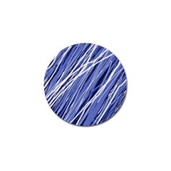 Blue Elegant Pattern Golf Ball Marker by Valentinaart