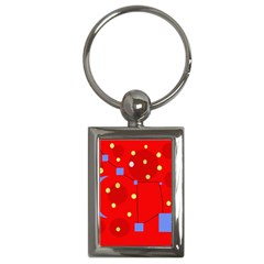 Red Sky Key Chains (rectangle)  by Valentinaart