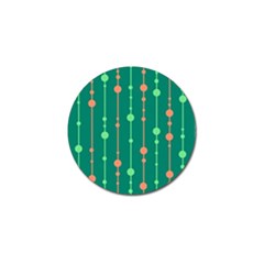 Green Pattern Golf Ball Marker (4 Pack) by Valentinaart